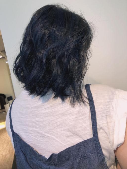 女生中長髮、長瀏海、女生染髮