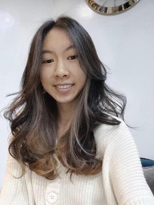 女生燙髮、女生長髮、不用漂髮