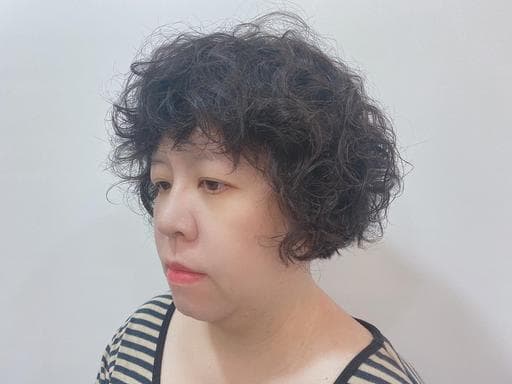 女生短髮、短瀏海、粗硬髮