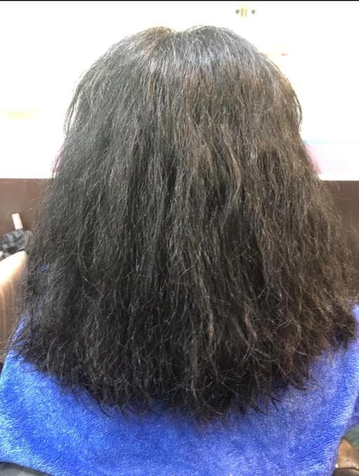 女生中長髮、女生燙髮、燙直
