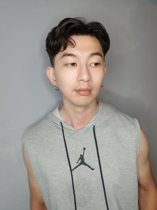 男生卷髮、韓系捲度、短瀏海