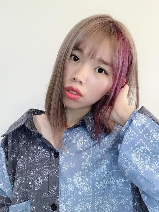 女生中長髮、漂色、女生染髮