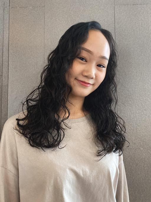 長瀏海、女生長髮、溫塑燙