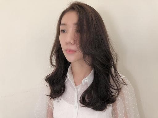 燙卷、長瀏海、女生染燙