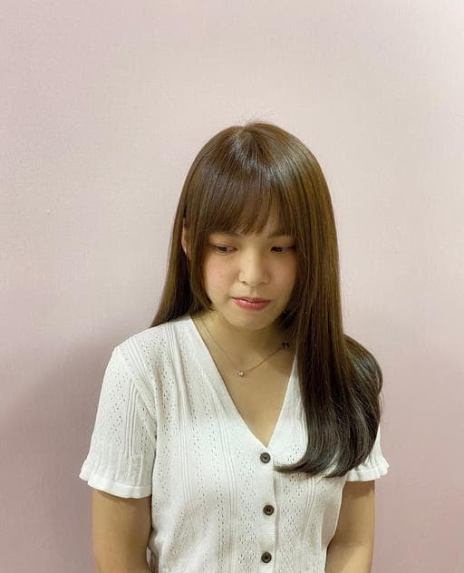 女生長髮、甜美系、茶棕色