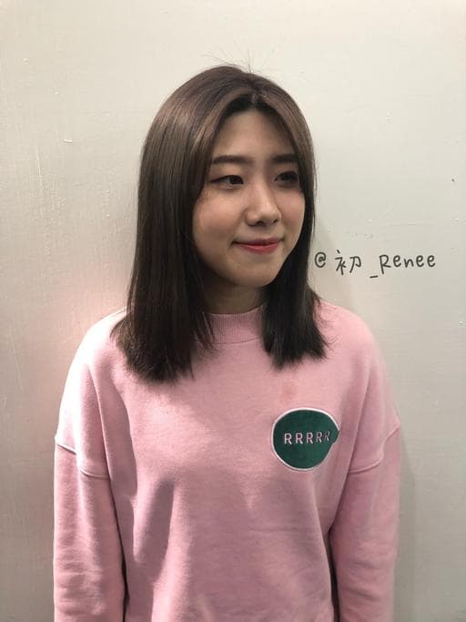 女生長髮、直髮、質感霧棕