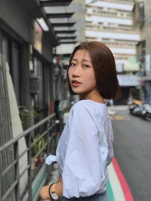 女生短髮、燙直、台北剪髮