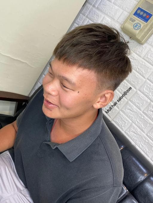 男生短髮、男生染髮、不用漂髮