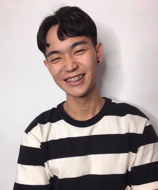 男生短髮、長瀏海、男生燙髮