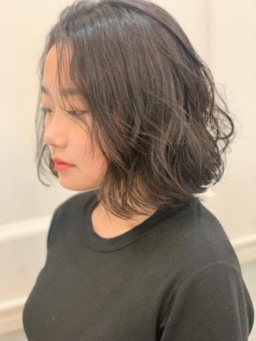 女生中長髮、鮑伯頭、燙卷