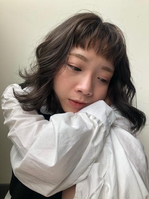 韓系魚尾燙、女生短髮、台中剪髮