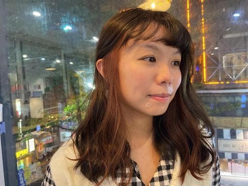 女生長髮、女生染髮、短瀏海