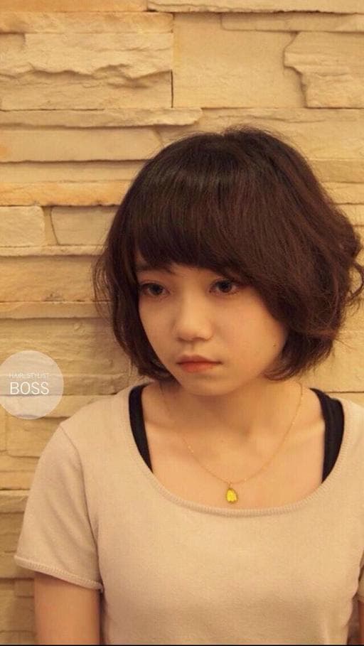 女生短髮、鮑伯頭、微捲