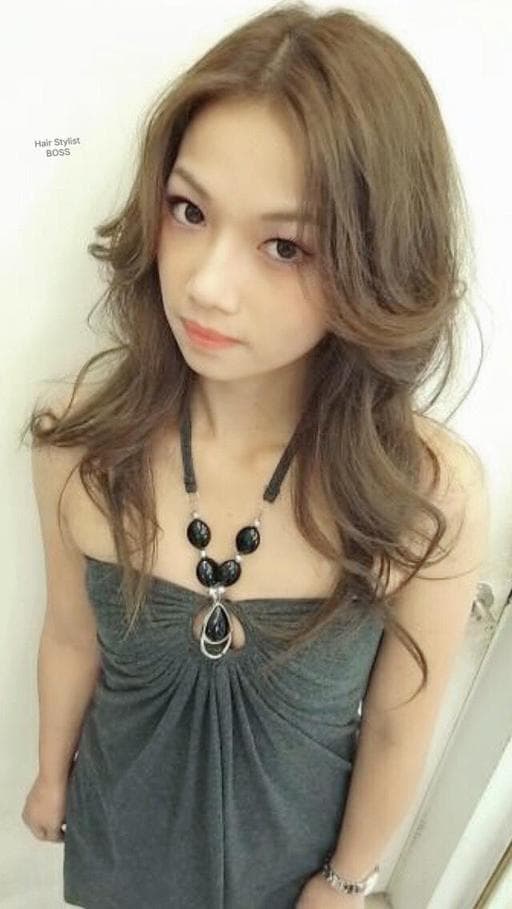 燙卷、長瀏海、女生染燙