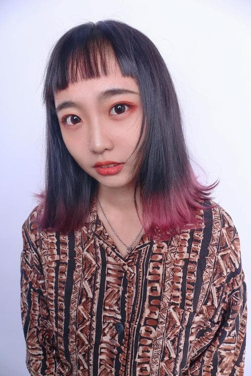 女生中長髮、特殊色、女生染髮