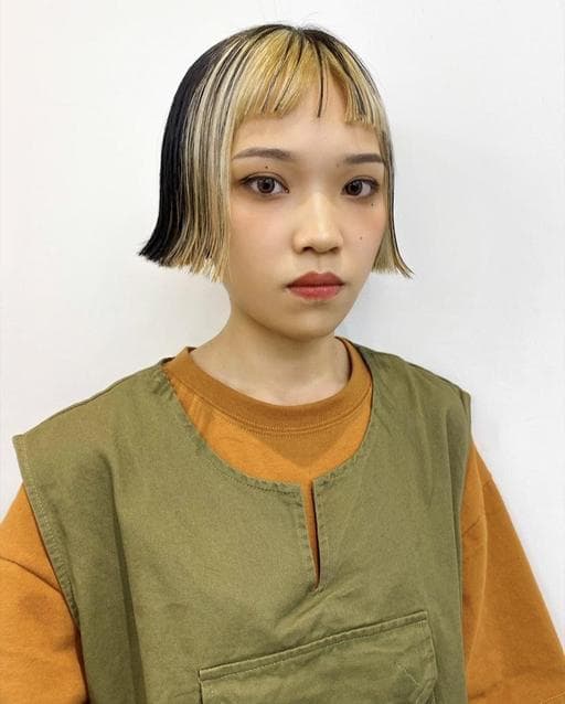 女生短髮、短瀏海、女生染髮