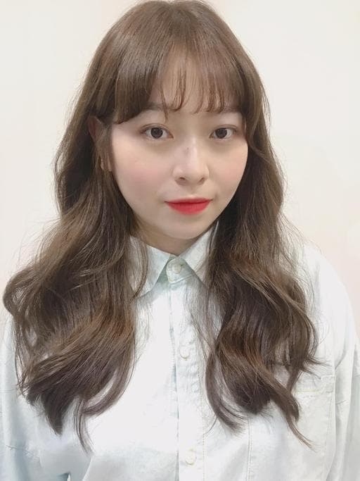 女生中長髮、韓系捲度、韓系