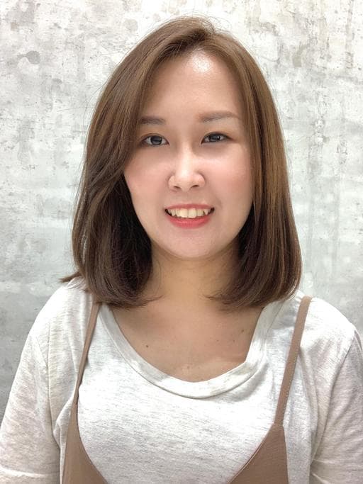 女生中長髮、鮑伯頭、微捲