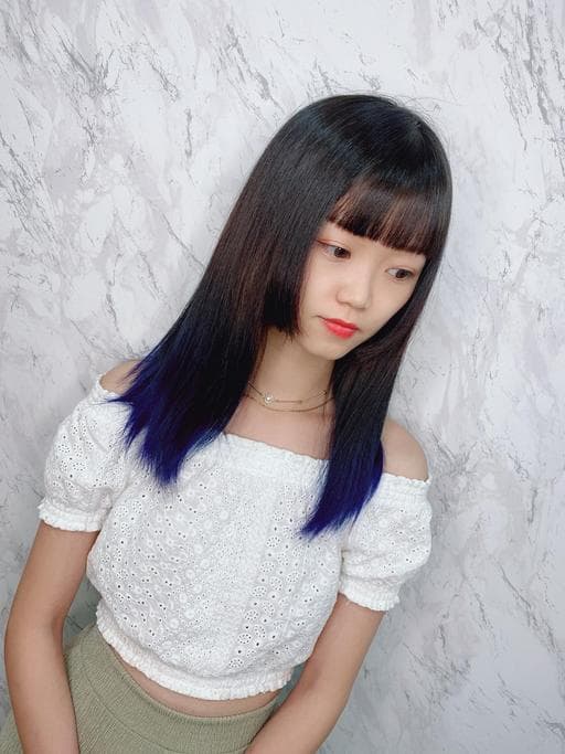 女生中長髮、女生染髮、漂色