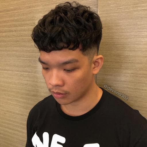 男生短髮、男生燙髮、溫塑燙