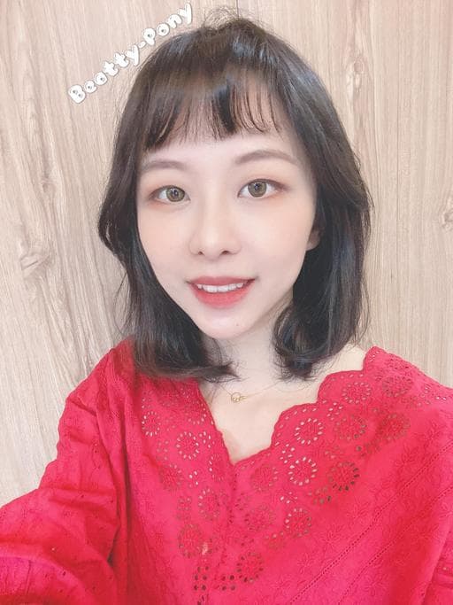 女生中長髮、女生燙髮、溫塑燙