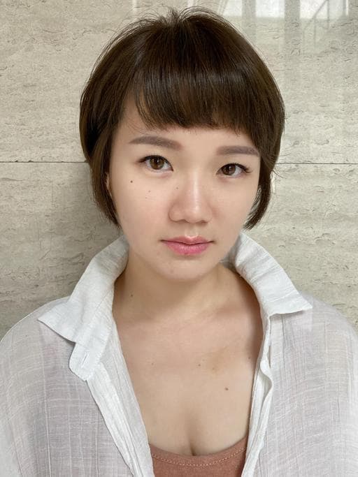 女生短髮、女生染髮、不用漂髮