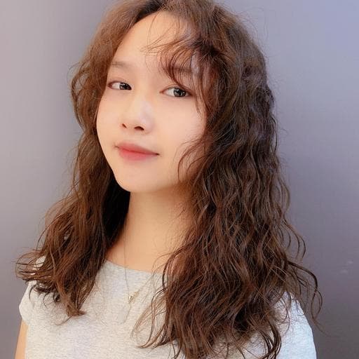 女生長髮、女生燙髮、溫塑燙