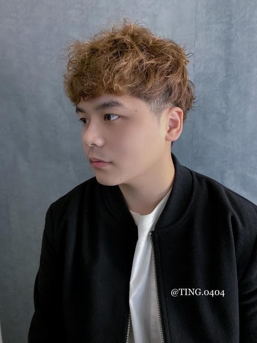 男生短髮、韓系男生燙髮、男生韓系紋理燙