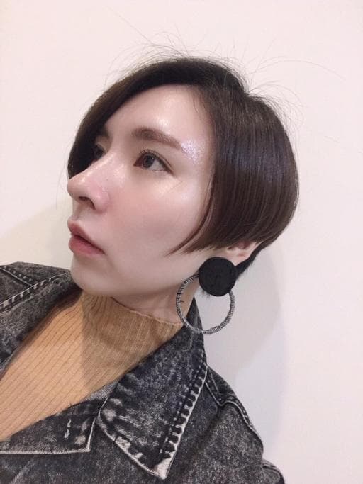 女生短髮、女生染髮、不用漂髮
