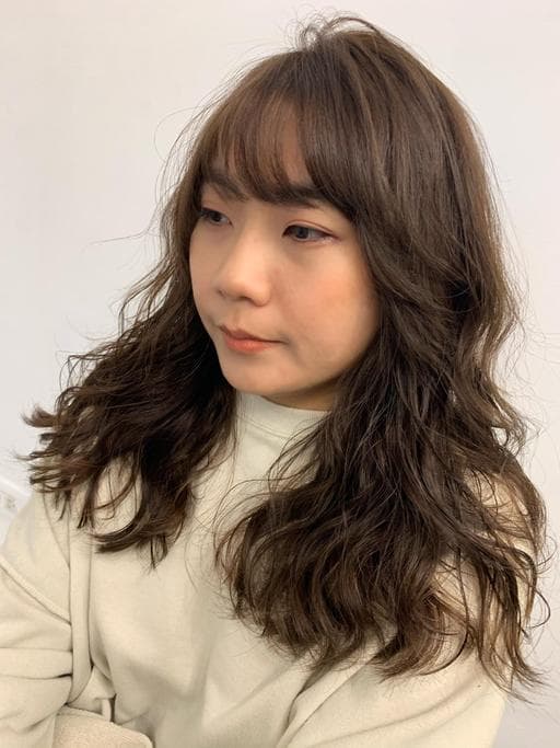 女生染燙、浪漫大卷、咖啡色系