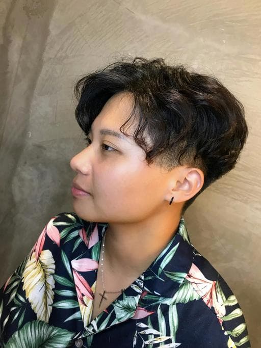 男生短髮、燙卷、男生Undercut