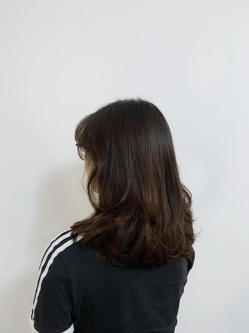 女生中長髮、韓系捲度、韓系