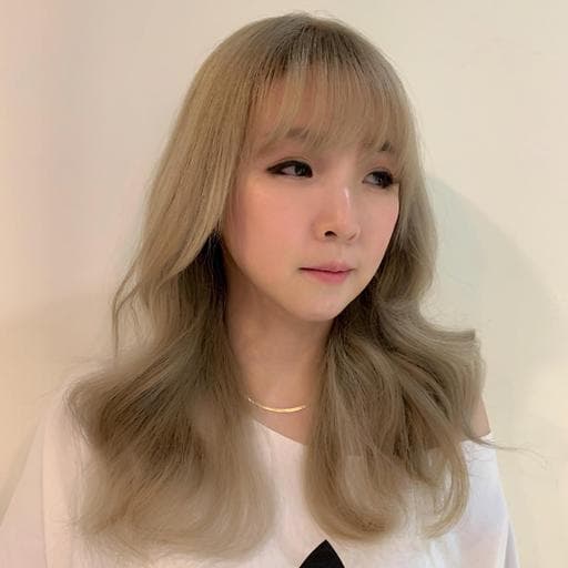 女生中長髮、女生染髮、漂色