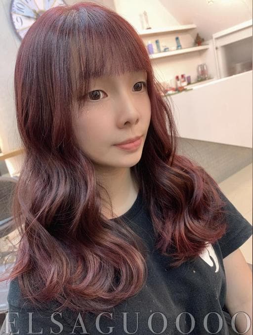 女生長髮、女生染髮、短瀏海