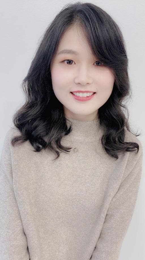 女生中長髮、女生燙髮、溫塑燙