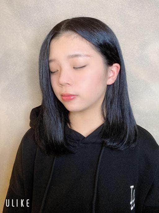 女生中長髮、女生染髮、長瀏海
