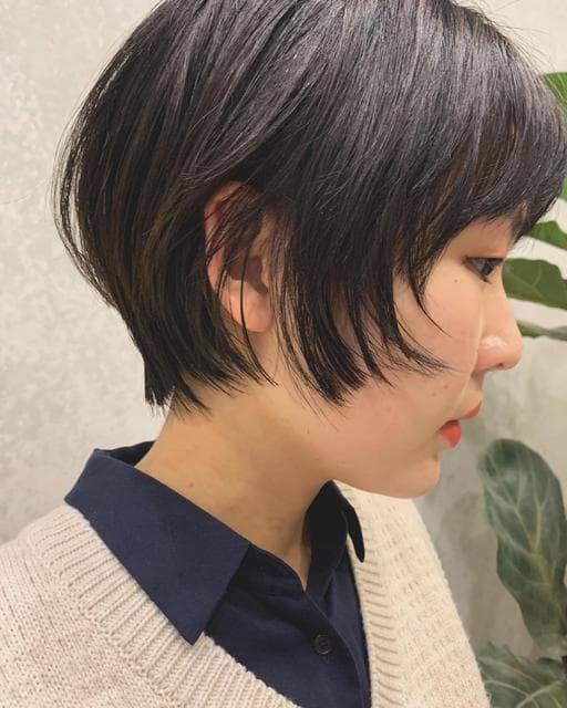短髮、女生短髮、三角臉