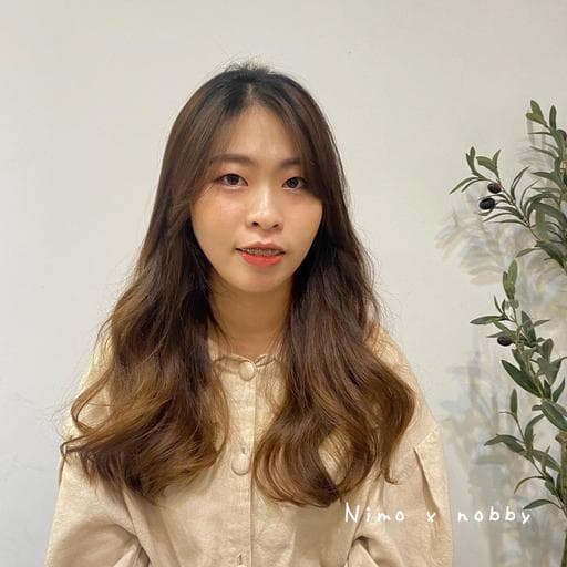 長瀏海、女生長髮、溫塑燙