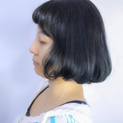 女生短髮、女生染髮、不用漂髮