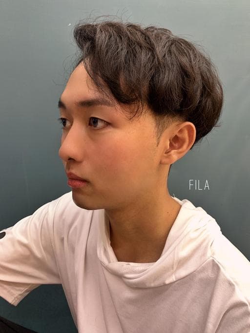 男生短髮、男生燙髮、冷燙