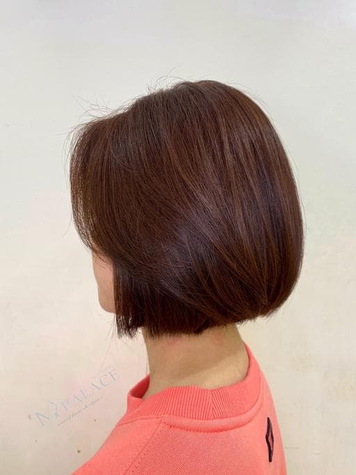 女生中長髮、女生染髮、不用漂髮