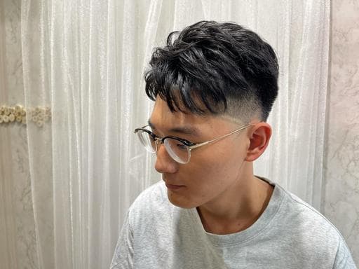男生短髮、男生燙髮、冷燙