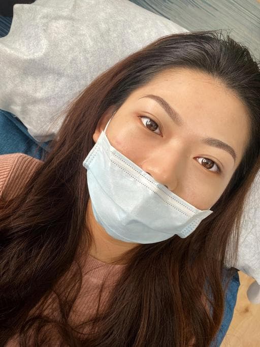 女生長髮、霧眉、中山區剪髮