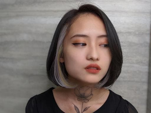 女生中長髮、女生染髮、漂色
