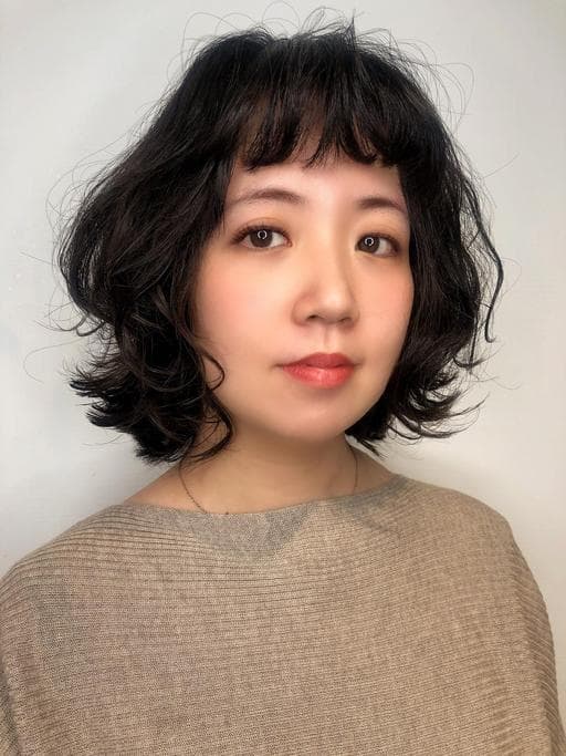 女生短髮、女生燙髮、溫塑燙