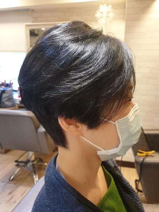 女生短髮、長瀏海、台北剪髮