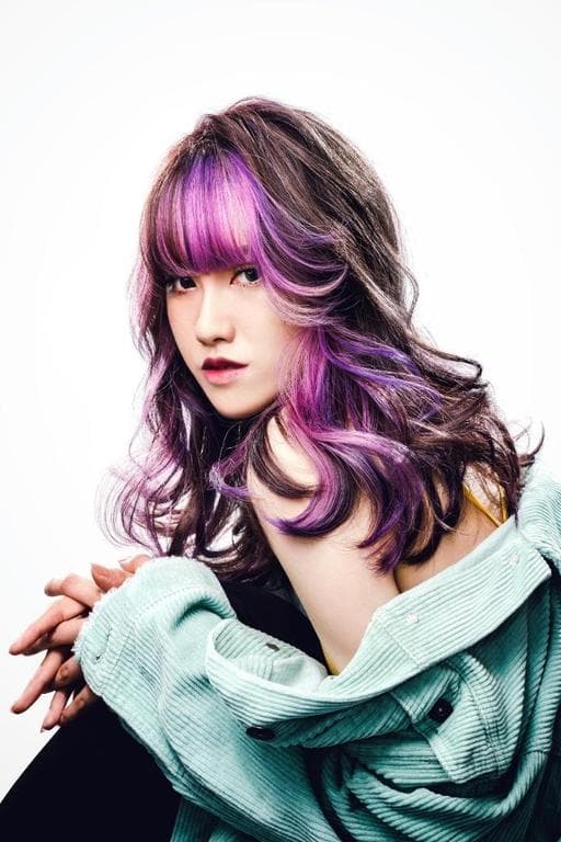 女生染髮、短瀏海、女生中長髮