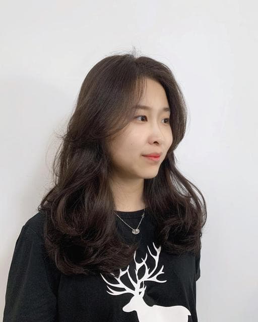 女生長髮、韓系捲度、韓系