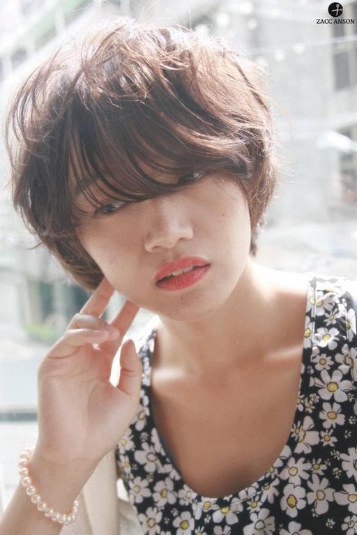 女生短髮、不用漂髮、女生燙髮