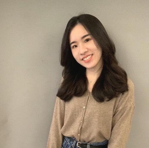 女生中長髮、長瀏海、溫塑燙